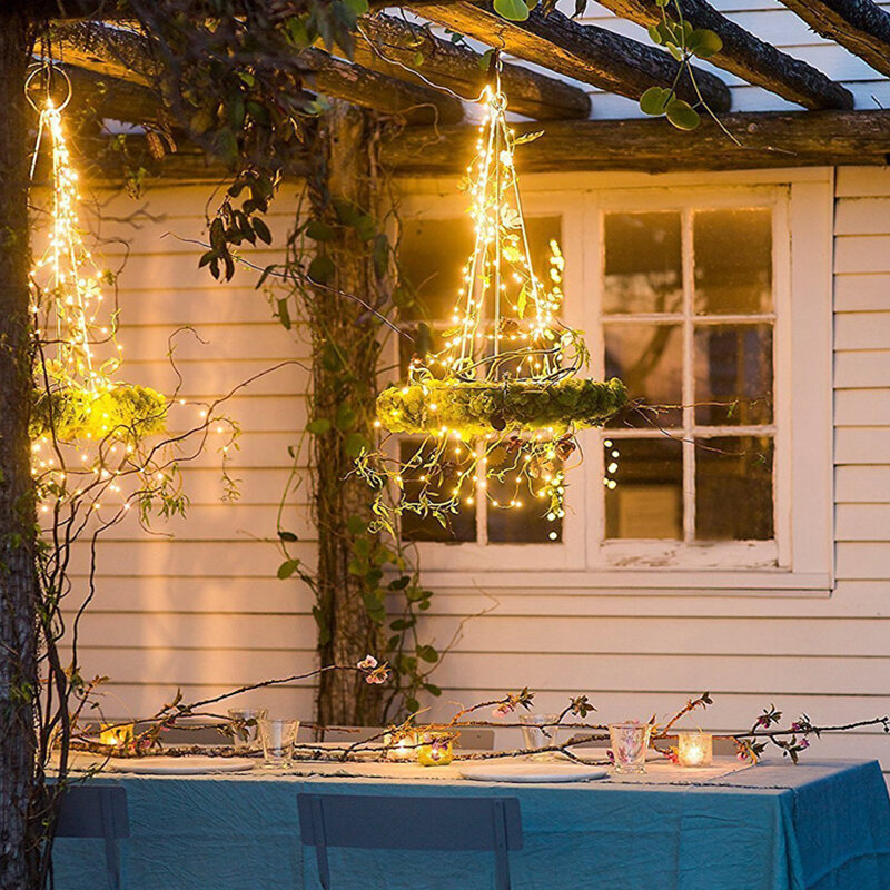 1-30LED خرافة ضوء عيد الميلاد ضوء صغير الأسلاك النحاسية سلسلة ضوء ضوء الليل مقاوم للماء الزفاف عيد الميلاد إكليل