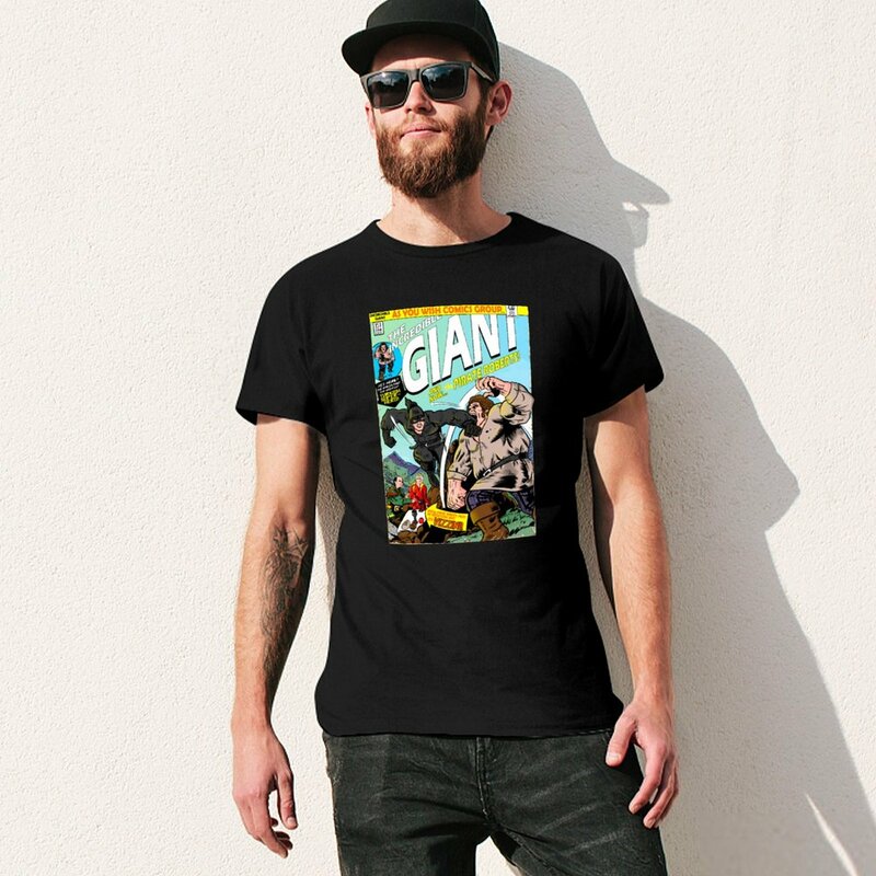 남성용 인크레더블 자이언트 티셔츠, 미적 의류, 그래픽 디자이너 티셔츠