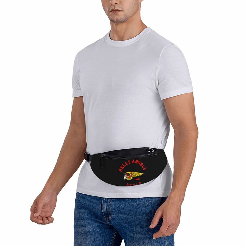 Hell Angel Belt Bag Merch Trendy For Female Motorcycle Club Dumpling Bags