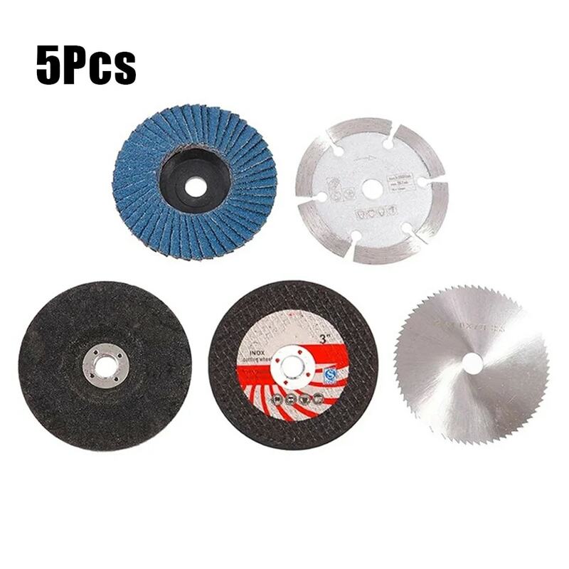 5Pcs Pneumatic Cutting Blades 75mm Cutting Disc Grinding Wheel Blades For Angle Grinder Metal Circular Saw Blade Grinding Wheels