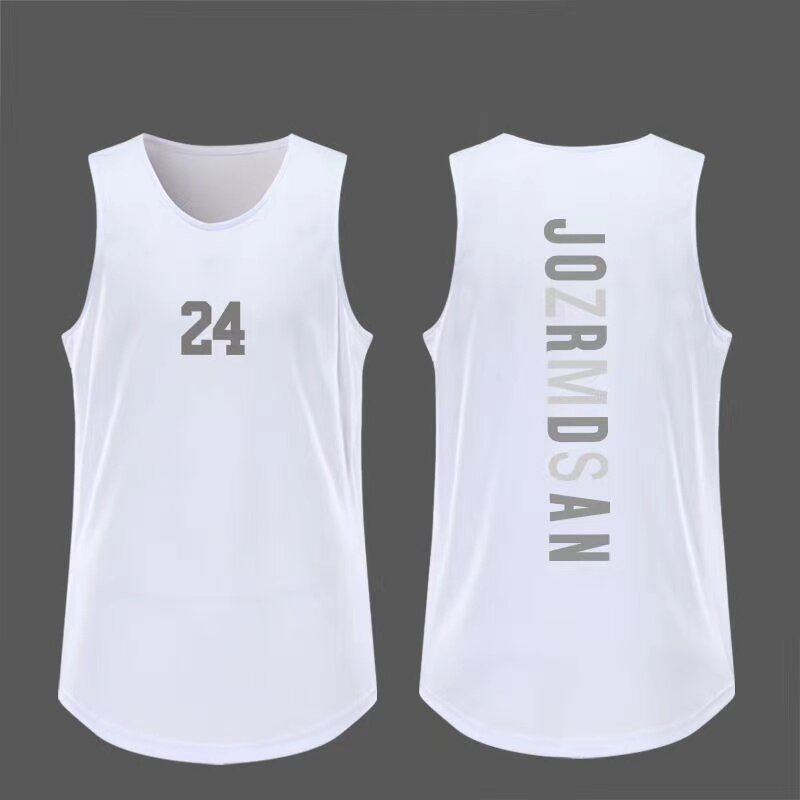 Camiseta de baloncesto para hombre, ropa deportiva de secado rápido, chaleco transpirable Jordan 23, top deportivo, talla grande, 2024