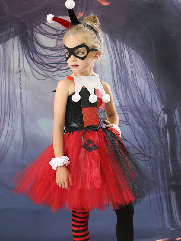 Halloween Kinder Cosplay Kleidung neue hässliche Mädchen Rolle Spiel Kostüm Kinder Puffy Rock Party Leistung Tutu Rock