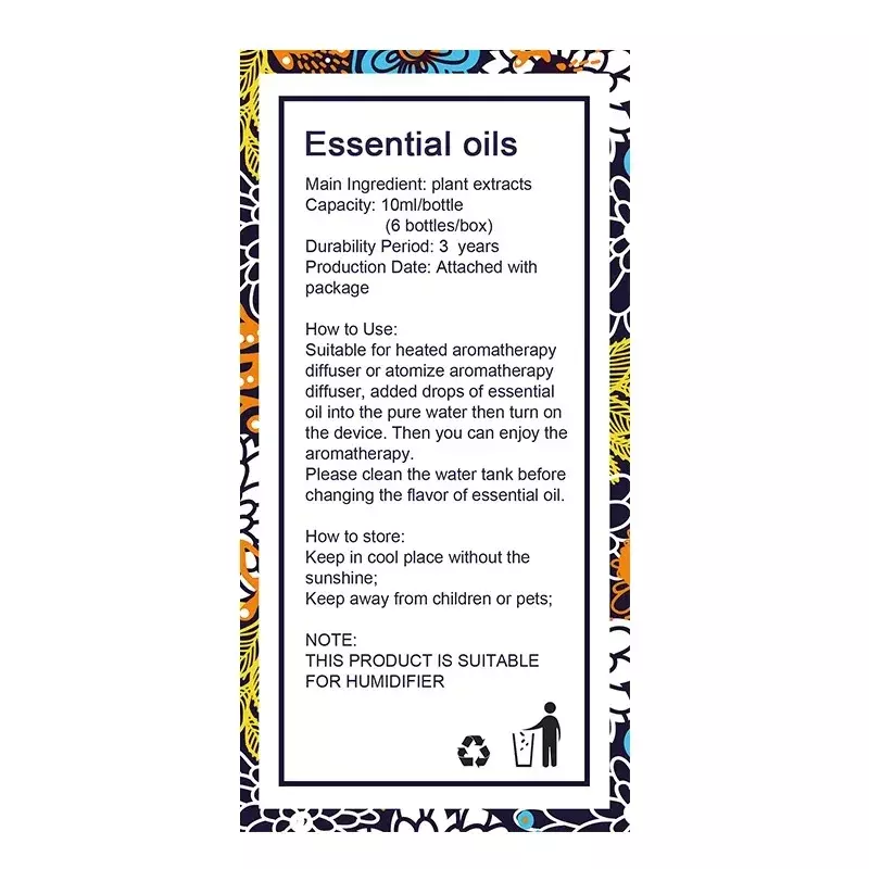 100% czysty naturalny olejku aromaterapeutycznego 10ml aromat jednostronny dyfuzor zapachowy olejek eteryczny odświeżacz powietrza