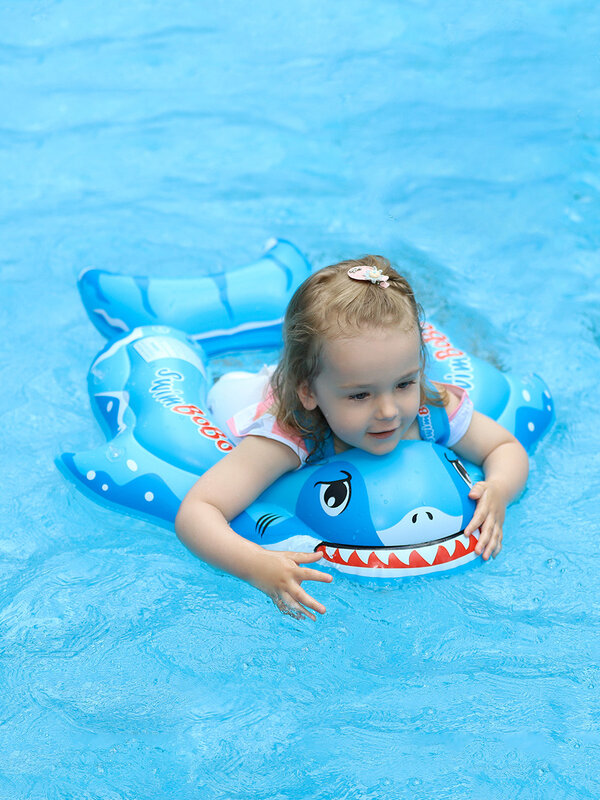 Swimbobo flotador con dosel para bebé, accesorios de piscina para niños, juguetes de verano, flotador inflable, cintura flotante r, entrenamiento de natación para niños
