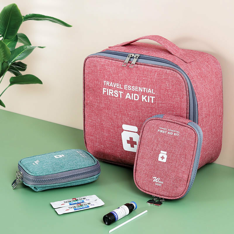 Mini bolsa de almacenamiento de medicina portátil, Kit de primeros auxilios de viaje vacío, bolsas de medicina, organizador, bolsa de supervivencia de emergencia al aire libre, estuche de pastillas