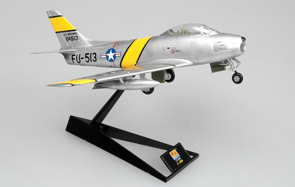 Easymodel 37101 1/72 F-86F Sabre Warplane Warcraft Silver FU513 FU972 Military Static Plastic Model Collection or Gift