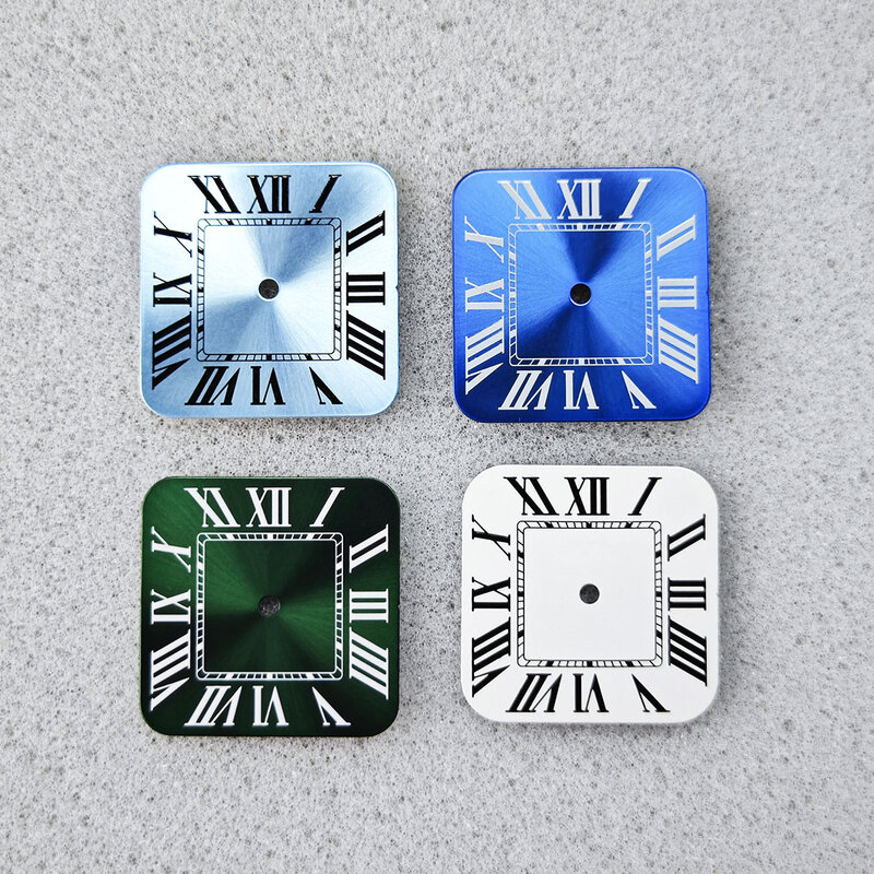 Square 27mm dial no luminous nh35 dial nh35 movement nh36 movement no calendar watch accessories
