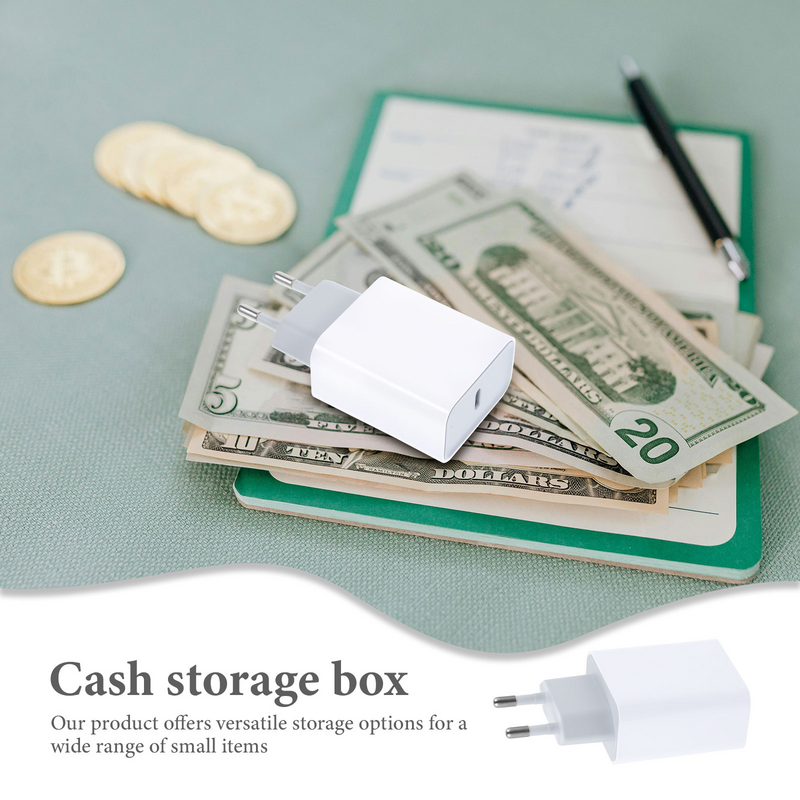 Caja de almacenamiento oculta, organizador de accesorios, lugares ocultos para dinero, compartimento secreto, artículos, Gadgets, contenedor blanco