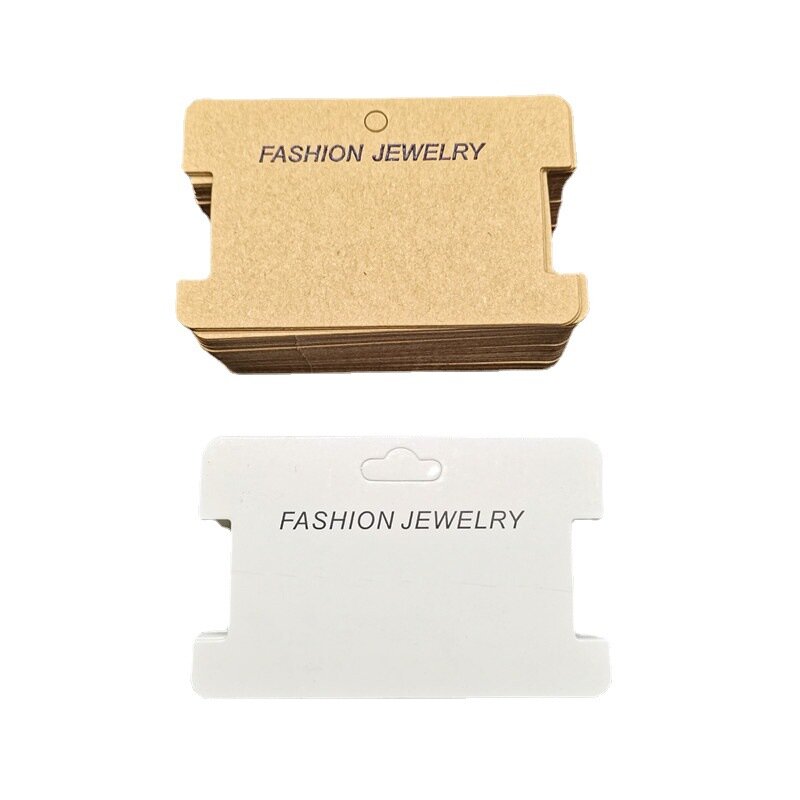 50 sztuk/partia Kraft Paper karty do pakowania dla diy biżuteria karty z pałąkiem na głowę naszyjnik bransoletki przechowywania detaliczna cena tagi Lables