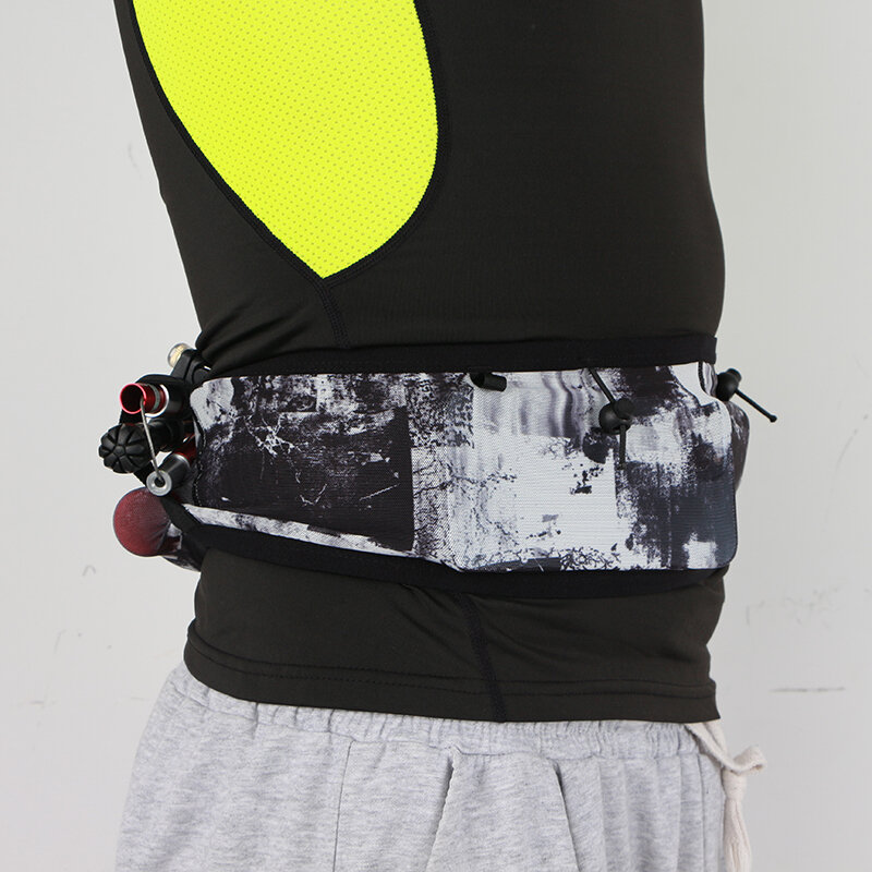 Marathon running sports belt bag, lightweight invisible belt, mesh water bottle, multifunctional and high-capacity cycling waist