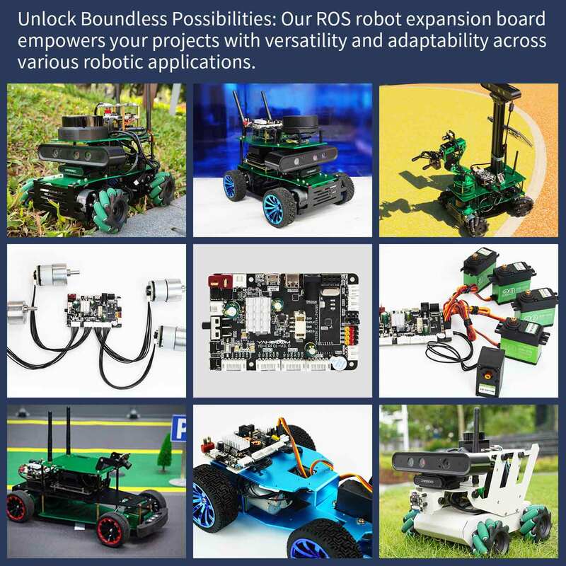 Expansion Control Board ROS Robot Expansion Board dengan 9 Axis Sensor Motor Servo Port untuk Raspberry Pi Jetson ROS ROS2 Robot