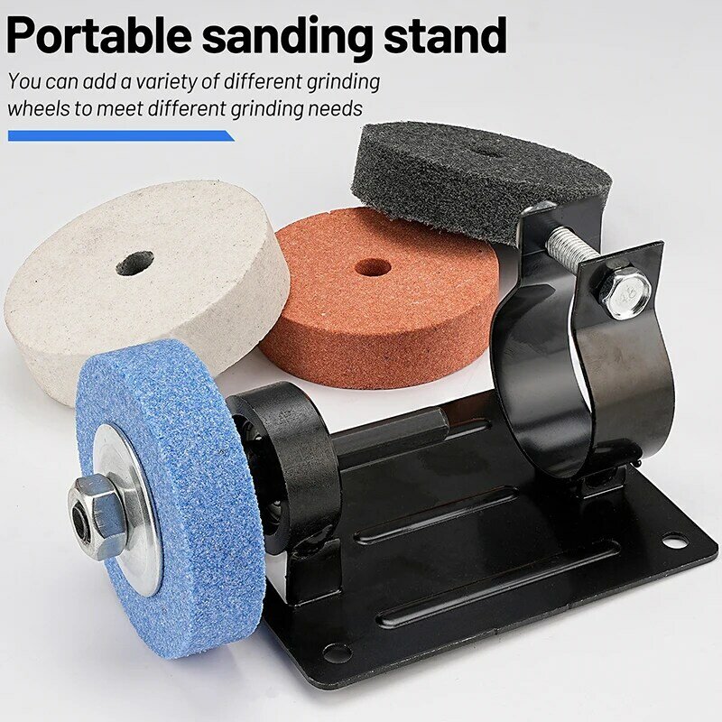 Electric Drill Modified Grinder And Polisher Bracket Polishing Sharpening Artifact Edging Bracket With Grinding Wheels