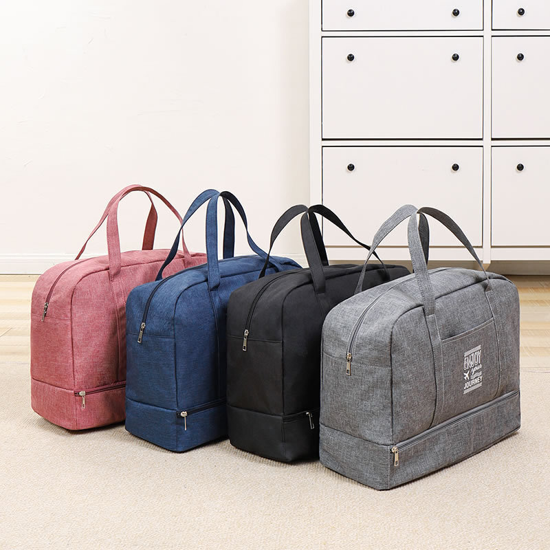 Moda Folding Travel Bag Unisex Oxford Viagem Weekend Overnight Sacos de Grande Capacidade Mão Bagagem Tote Duffel Accessor Suprimentos