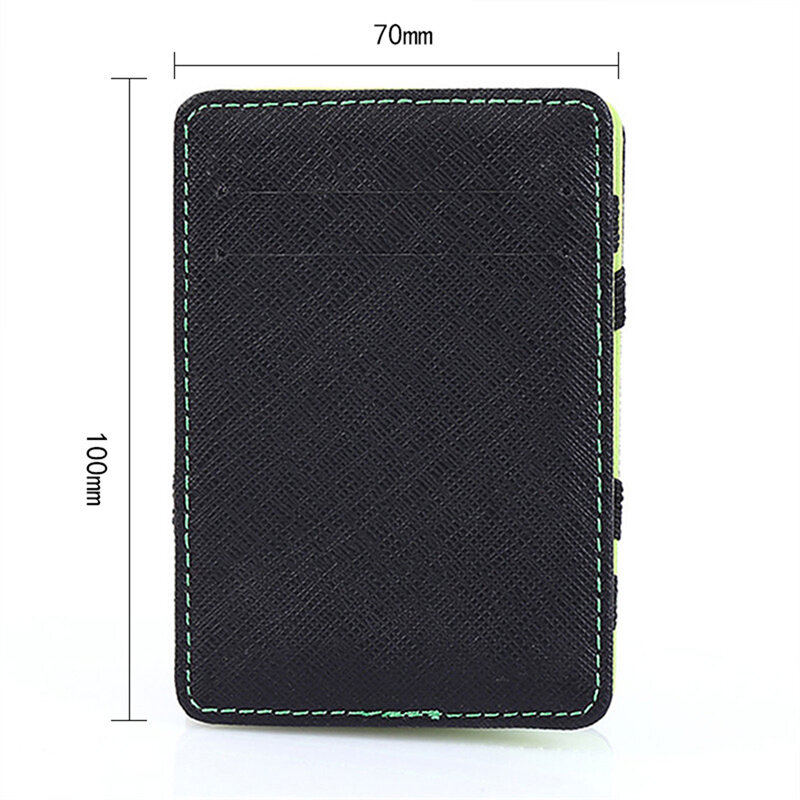 Mini portafoglio sottile da uomo Business portafogli magici in pelle PU porta carte di credito