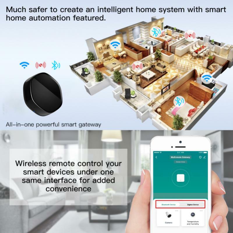 Tuya Smart życie ZigBee wielo -- tryb Gateway Hub inteligentnego domu most bezprzewodowy Bluetooth Mesh WiFi pilot zdalnego sterowania na podczerwień dla Alexa Google