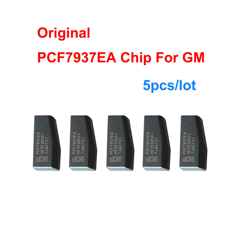 Chip de transpondedor automático de carbono para llave de coche, 5 piezas, Original, OEM PCF7937EA PCF7937, 7937 para llave de coche GM para chevrolet