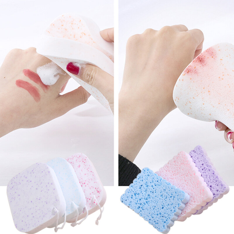 1PC Wash Face Sponge Clean Facial Cosmetic Puff Soft Makeup Remover Tool Face Body Scrubber for Baby Adults Wash Pad for Women