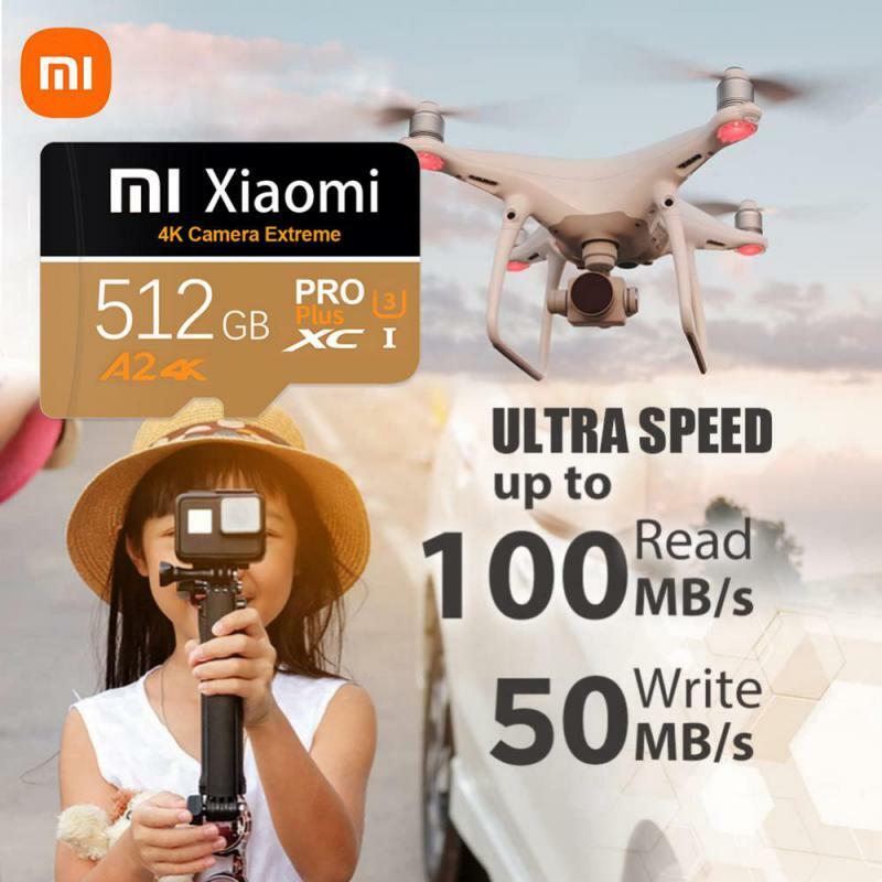 Xiaomi High Speed Micro TF SD Card, 100% Micro TF SD, 2TB, Micro TF SD, Flash Card para telefone, computador, câmera, frete grátis