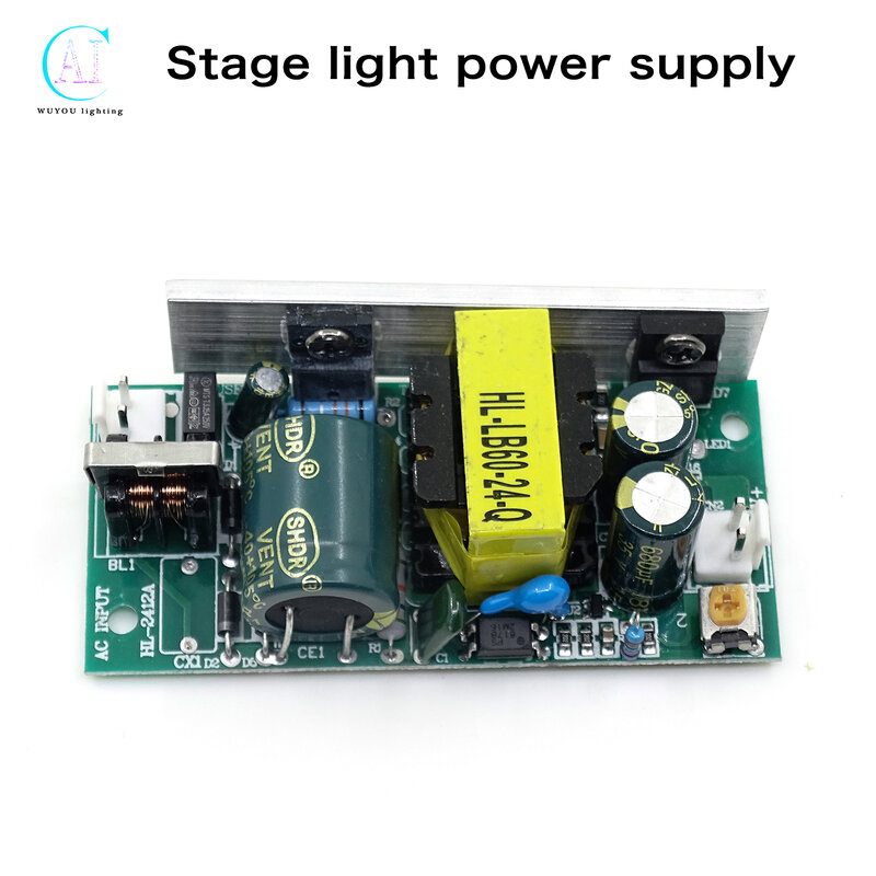 Stage Lights Maintenance Parts Power Supply 12-24V Output 60-85W Power Supply 110V/220V Input uses 18x3W 7x9W 7x10W 7x12W