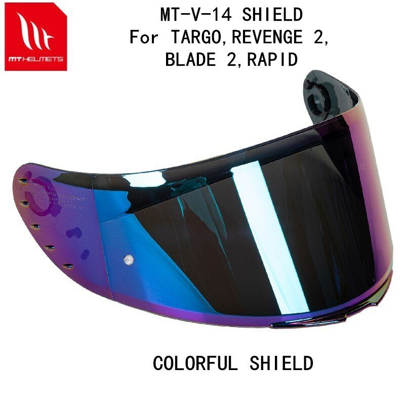MT-V-14 Serial Helmet Shield para MT Motorcycle, Apenas RAPID,RAPID PRO, LÂMINA 2 SV,REVENGE 2, Targo Helmet Shield