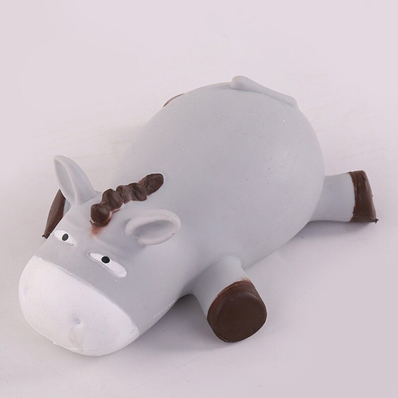 HUYU-juguete blando con forma burro dibujos animados para niños, juguete antiestrés crecimiento lento, alivio del