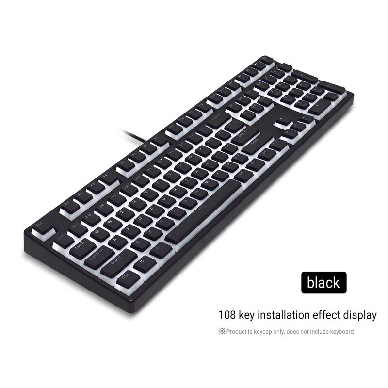 129 klawisze Pudding Keycaps profil OEM PBT Double Shot Keycap dla przełącznika Mx klawiatura mechaniczna układ ISO podświetlane klawisze RGB