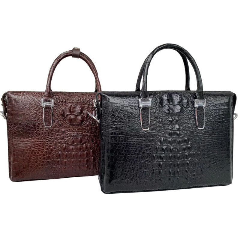 High Quality New Men's Leisure Business Briefcase Genuine Leather Single Shoulder Handbag Crossbody Luxury Laptop Messenger Bags