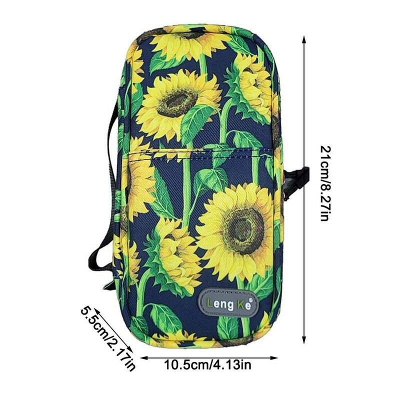Oxford Pano Insulina Cooling Bag, Padrão floral simples, À prova d'água, Cooler Pen Bag, Diabéticos