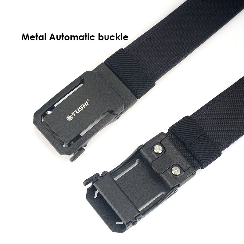 VATLTY New Military Belt for Men Sturdy Nylon Metal Automatic Buckle Police Duty Belt Tactical Outdoor Girdle IPSC Accessories