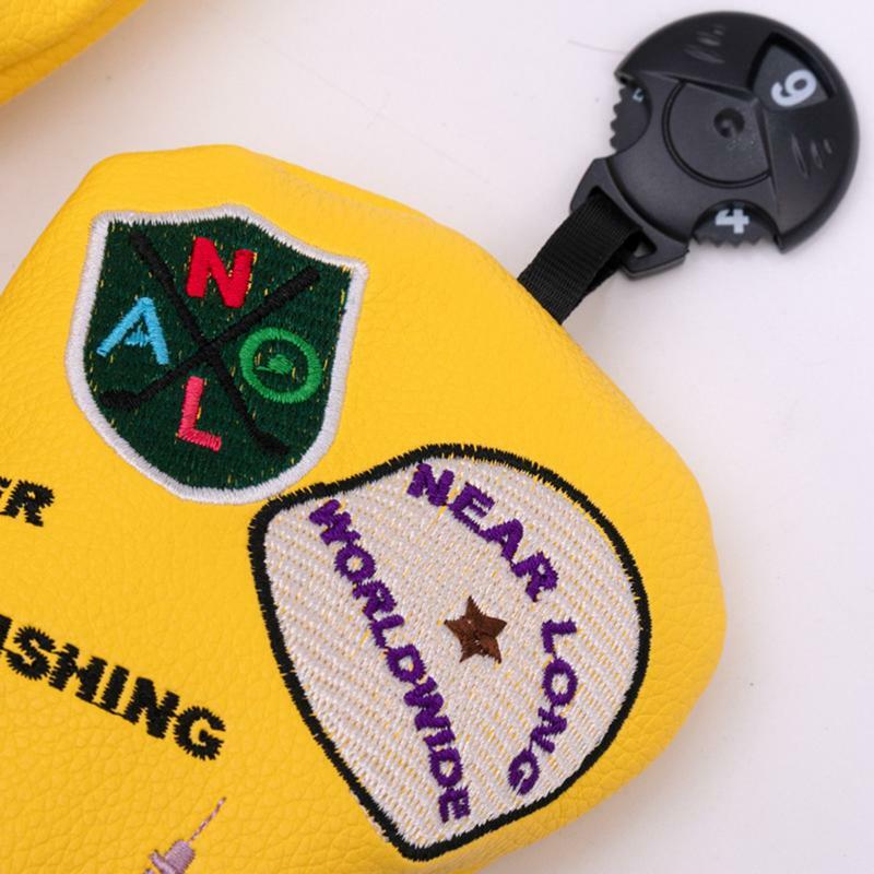Head Covers For Golf Clubs Waterproof Golf Hybrid Headcover Protective Club Covers Embroidered Wood Hybrid Head Cover Golf