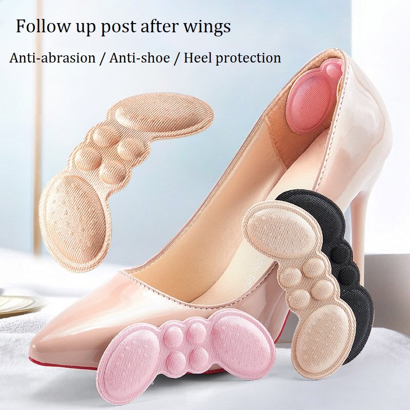 Adhesive Heels Pads Liner Grips Protector Sticker Pain Relief Foot Care Insert Women Insoles for Shoes High Heel Pad Adjust Size