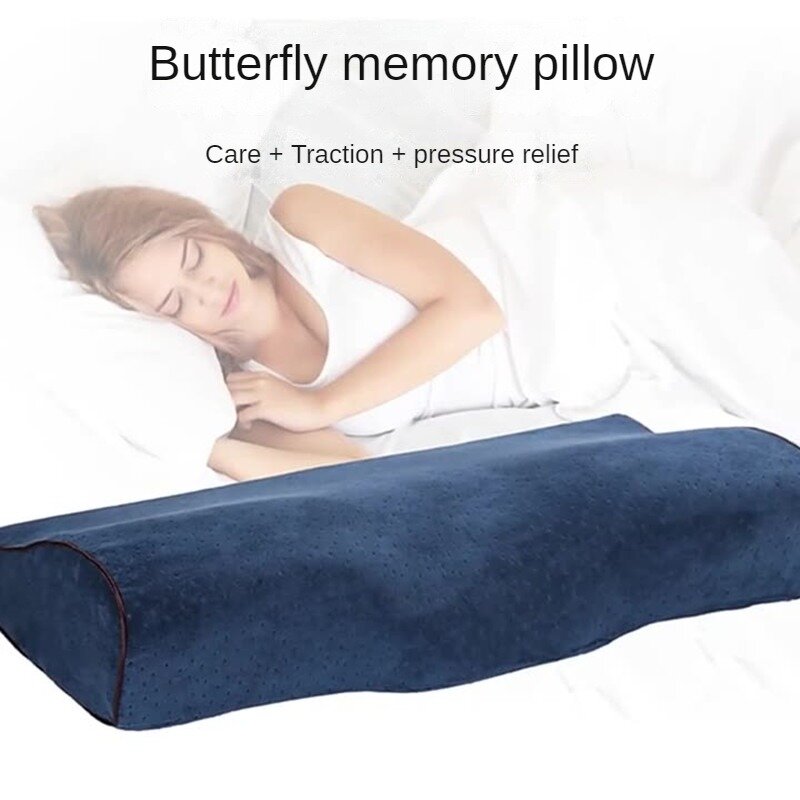 Cuscino in cotone Memory a rimbalzo lento-esperienza Comfort senza pari con il rivoluzionario cuscino a forma di farfalla