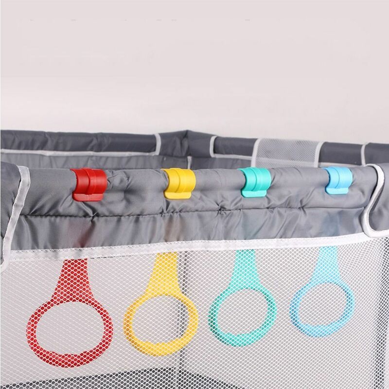 Playpen Baby Crib Stroller Pull Ring Baby Learn To Stand Hand Pull Ring Hanging Cot Toddler Pull Rings Walking Training Tool