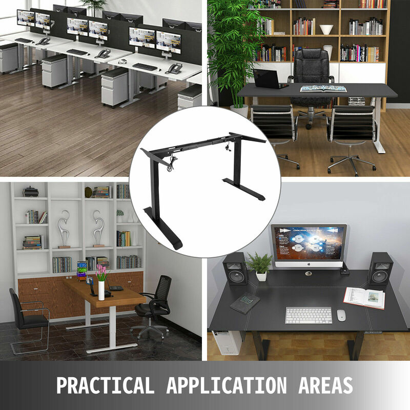 Bureau à support électrique réglable en hauteur, bureau ergonomique, à mémoire de forme, pour la maison et le bureau