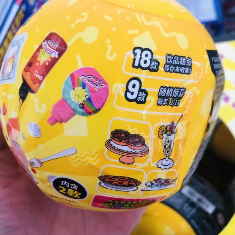 Mini Food Series Toy Maker para crianças, bola surpresa, bolas de adivinhação, artesanal, DIY, presentes para crianças, show, 2024