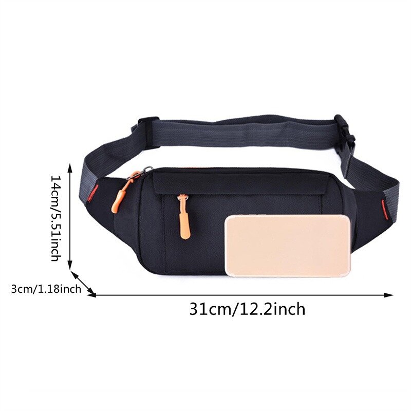 Male Waist Bags Casual Functional Belt Bag Women Fanny Packs Large Pouch Phone Money Belt Bag Travel Hip Cross Body Bags for Men