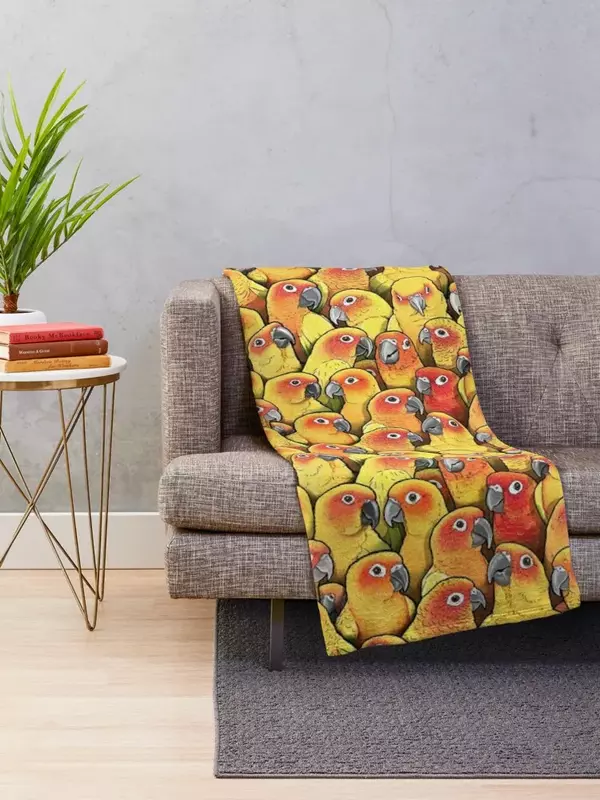 Sun Conures Throw Blanket blankets and throws Travel Extra Large Throw Blankets