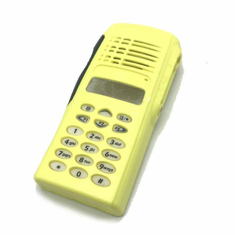Funda frontal amarilla para Radio de walkie-talkie Motorola, carcasa con perillas, teclados, GP338, GP380, PTX760, MTX960, MTX760
