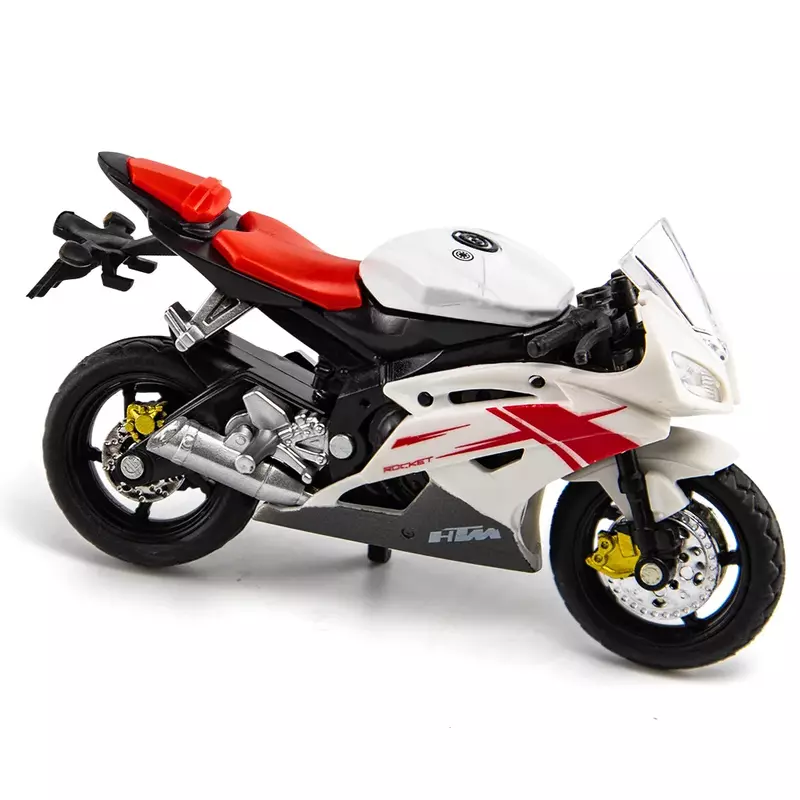Motocicleta Yamaha R6 de alta simulación, modelo de aleación de Metal fundido a presión, colección de coches, regalos de juguete para niños, 1:18, M21
