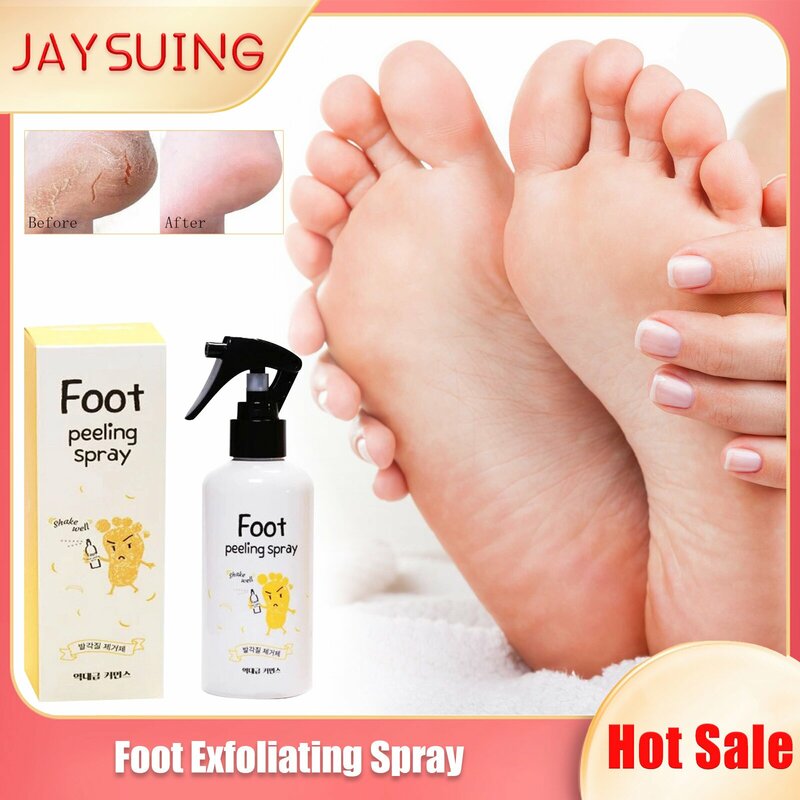 Foot Exfoliation Spray Pedicure Dead Skin Calluses Remover Prevent Cracking Repair Drying Anti Sweaty Whiten Foot Peeling Spray