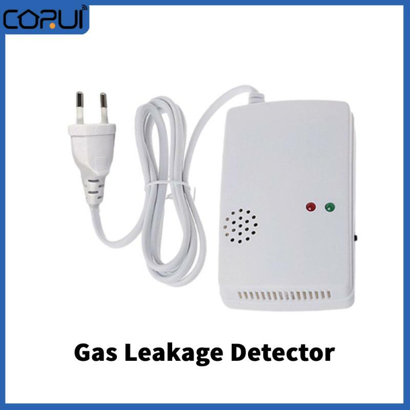 Corui brennbarer gas alarms ensor gas leck detektor eu stecker standalone erdgas/flüssiggas leck detektor für die sicherheit zu hause