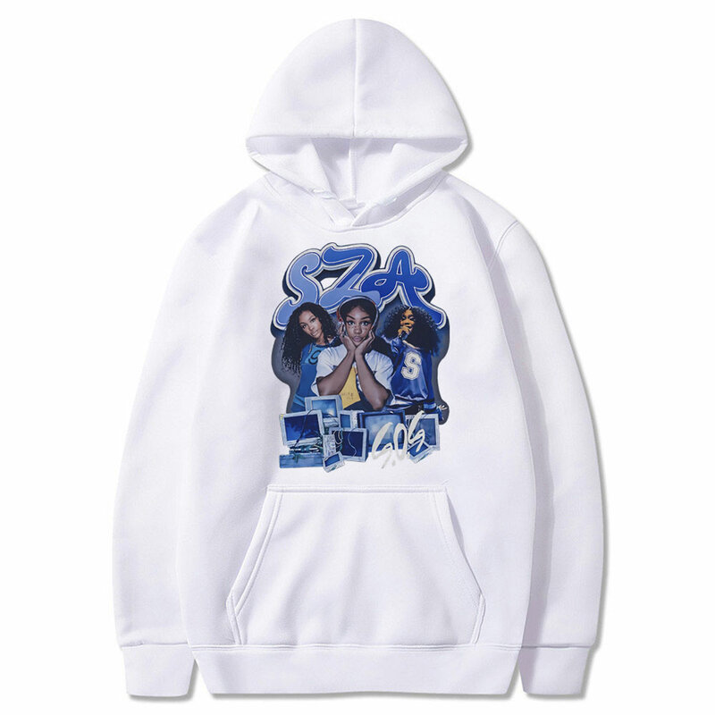 Rapper SZA Hip Hop Fashion Oversized Hoodie Men Women Classic Vintage Sweatshirt Male Casual Hoodies Mens Fleece Cotton Pullover