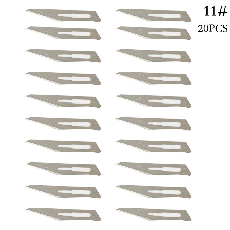 20 pz lama per incisione in metallo 10 #11 #12 #15 #20 #22 #23 #24 # carta in acciaio inox frutta cibo taglio lama per intaglio del legno