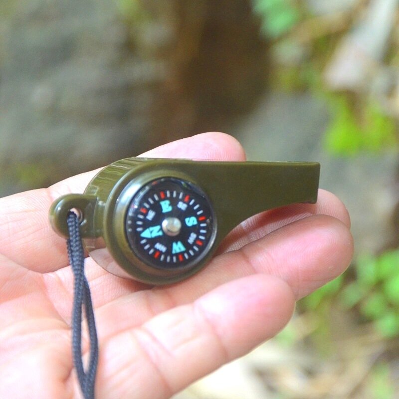 Outdoor Survival Whistle Life-Saving Whistle Emergency Whistle High-Frequency Earthquake Relief Whistle Three In One Whistle