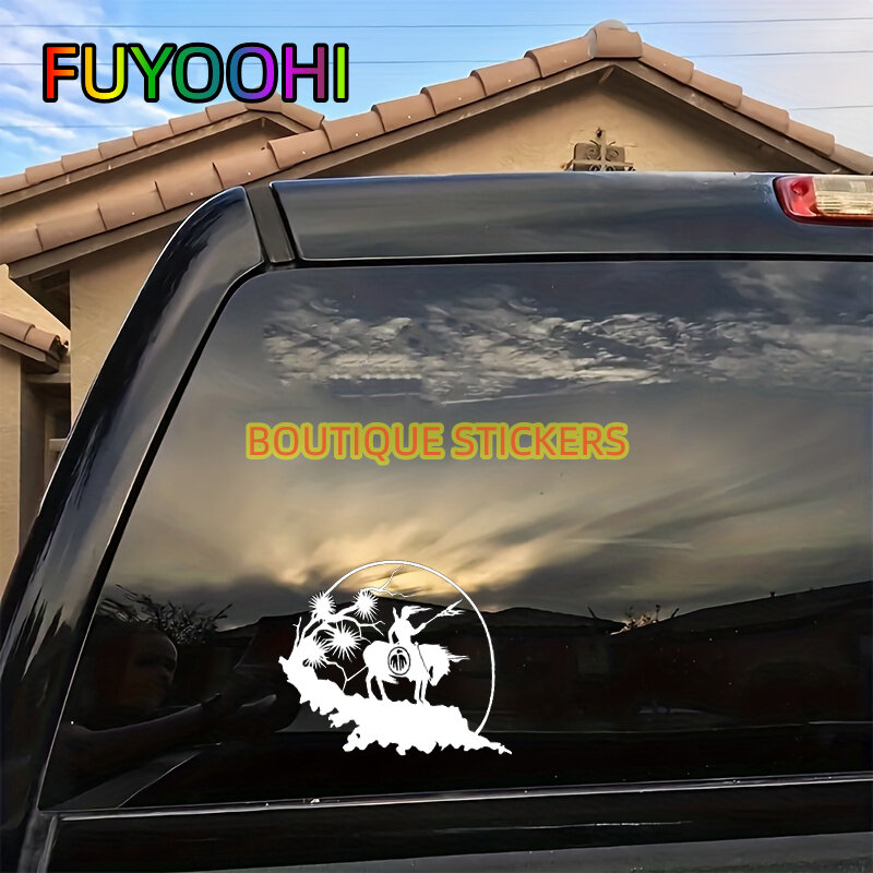 Fuyoohi-美しいステッカー,勇敢な戦士,車のボディ,自転車,オフロード,アクセサリー