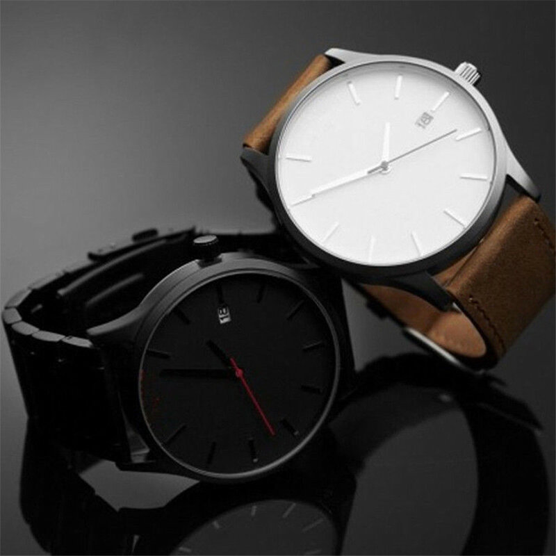 Luxe mode heren sporthorloges pols zakelijk quartz horloge buitenshuis eenvoudig heren smart watch voor dames
