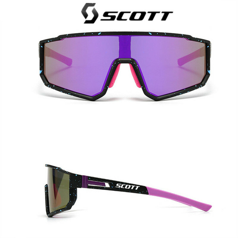 SCOTT kacamata sepeda berkendara terpolarisasi UV400 pria dan wanita, kacamata luar ruangan berburu dan memancing berkendara sepeda