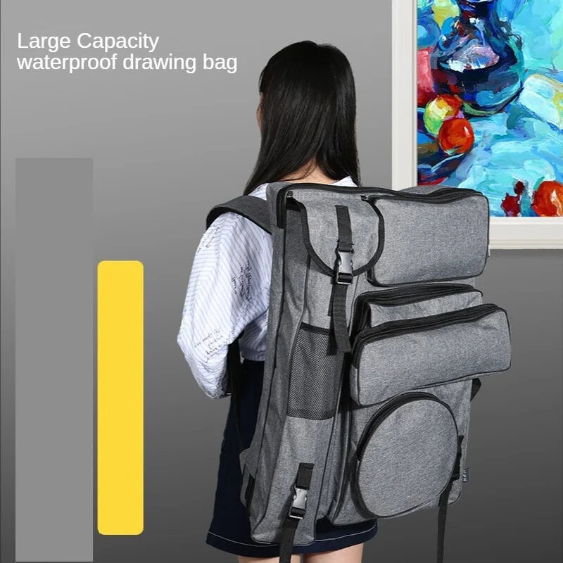 Impermeável grande capacidade espessada carregando sacos, Sketch Art pintura saco, casa multifuncional ferramenta armazenamento mochilas, 4K