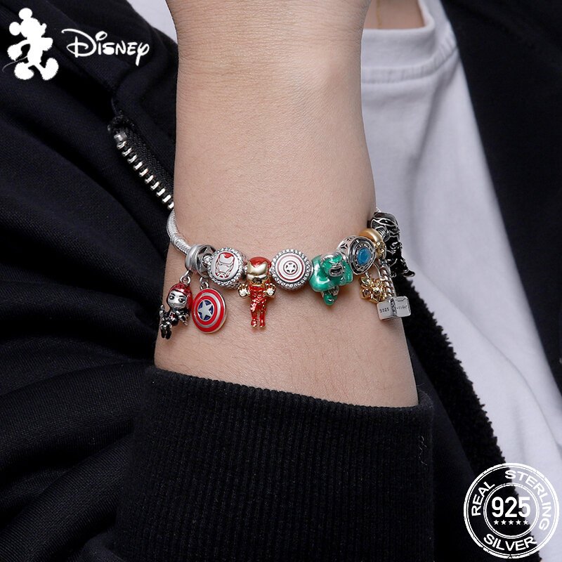 Hot Sale Marvel Hero Shape Charm Beads Fits Pandora Charms Bracelets For Women 925 Silver Pendant Bead DIY Fine Jewelry Gift
