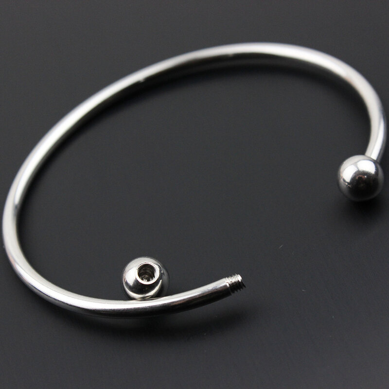Bracelet Stainless Steel Bangle Woman Cuff Open DIY Handmade Chain Silver Jewelry Gift Decoration